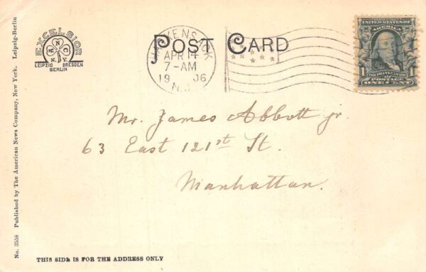 Hackensack New Jersey NYS and W Railroad Station Vintage Postcard AA82833 - Image 2