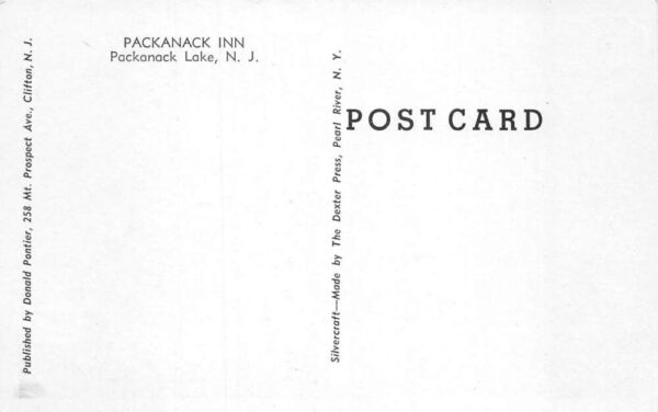 Packanack Lake New Jersey Packanack Inn Roadside America Postcard AA82836 - Image 2