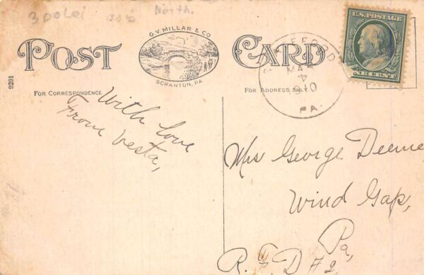 Slateford Pennsylvania South Main Street Vintage Postcard AA82856 - Image 2