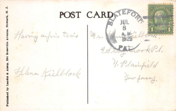 Delaware Water Gap Pennsylvania Indian Head Lunch Gap Inn Postcard AA82887 - Image 2