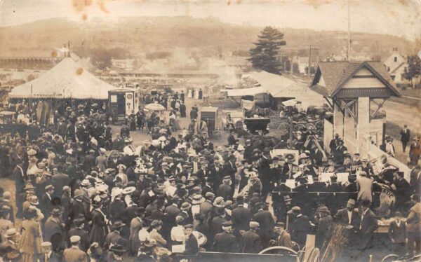 Norway Maine Fair Festival Scene Real Photo Vintage Postcard AA81677