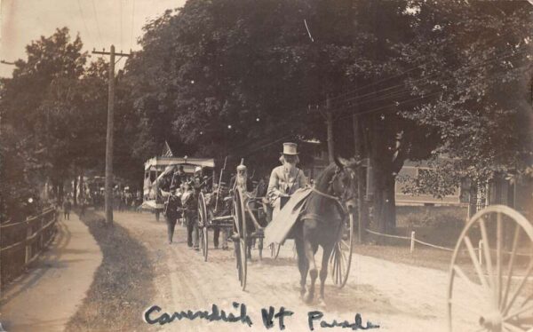Cavendish Vermont Patriotic Parade Uncle Sam Real Photo Postcard AA81685