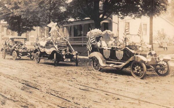 Brattleboro Vermont Homecoming Parade Patriotic Real Photo Postcard AA81692