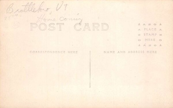 Brattleboro Vermont Homecoming Parade Patriotic Real Photo Postcard AA81692 - Image 2