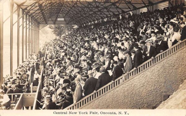 Oneonta New York Central New York Fair Grandstand Real Photo Postcard AA81694