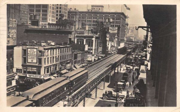 New York City Elevated Railway Nordeutscher Lloyd Real Photo Postcard AA81708