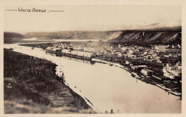 Whitehorse Yukon Canada Birds Eye View Real Photo Vintage Postcard AA81719