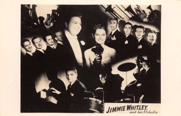 Jimmie Whitley and His Orchestra Music Real Photo Vintage Postcard AA81720