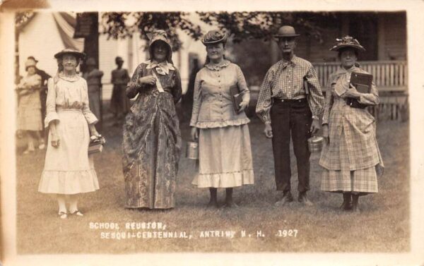 Antrim New Hampshire Sequi Centennial School Reunion Real Photo Postcard AA81739