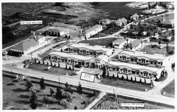 Vandalia Ohio Yendes Motel Aerial View Real Photo Postcard AA81756