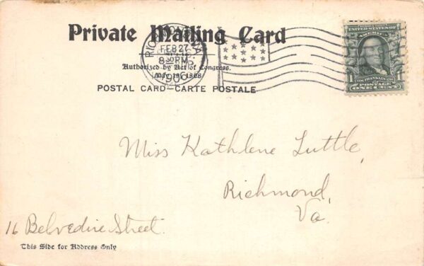 Lewiston Maine Lewiston Falls Tainter Music Dealer Vintage Postcard AA81768 - Image 2