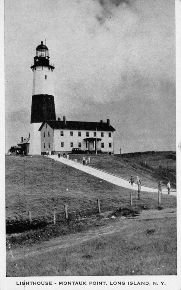 Montauk Point Long Island New York Lighthouse Vintage Postcard AA81781