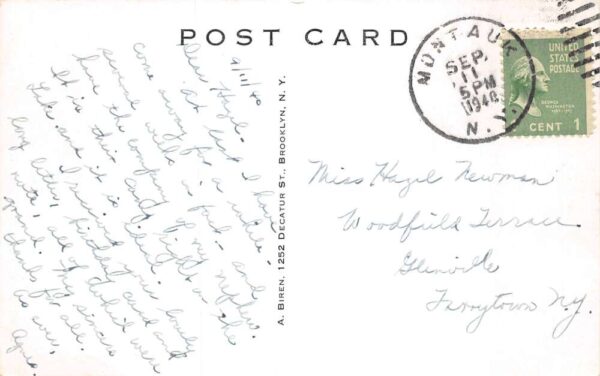 Montauk Point Long Island New York Lighthouse Vintage Postcard AA81781 - Image 2