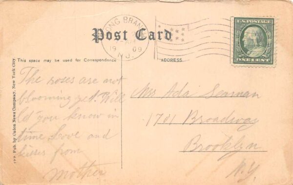 Pleasure Bay New Jersey Price's Hotel and Street Scene Vintage Postcard AA81785 - Image 2