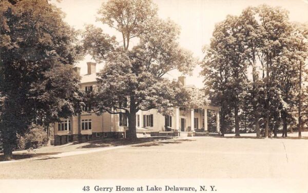 Lake Delaware New York Gerry Home Real Photo Vintage Postcard AA81787
