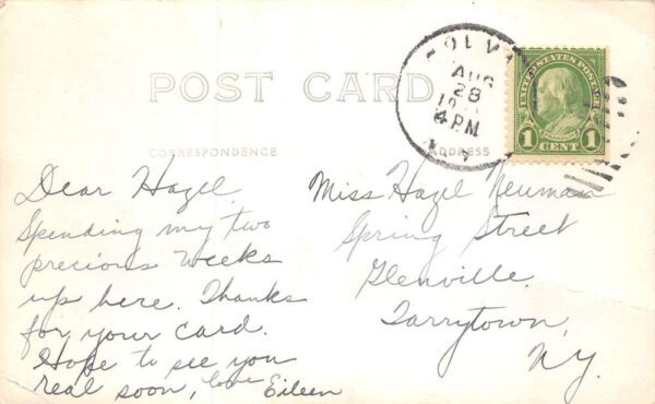 Whaley Lake New York People Canoeing Scenic View Real Photo Postcard AA81788 - Image 2