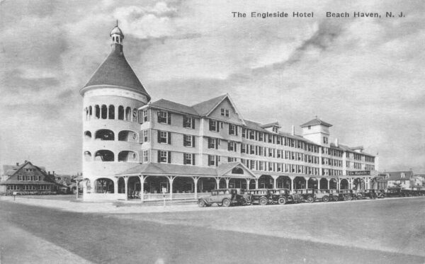 Beach Haven New Jersey The Engleside Hotel Vintage Postcard AA81789