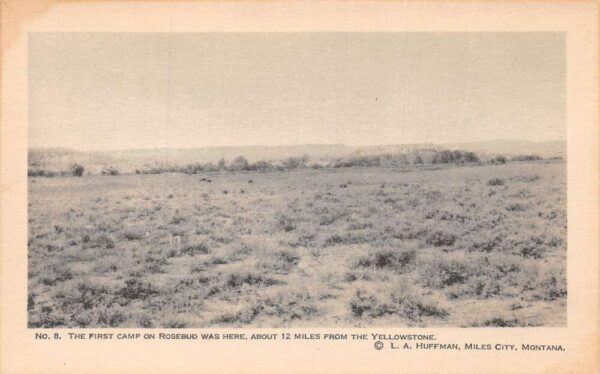 Rosebud Montana Yellowstone Scenic View Vintage Postcard AA81791