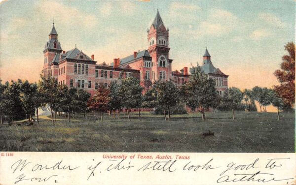 Austin Texas University Scenic View Vintage Postcard AA81796
