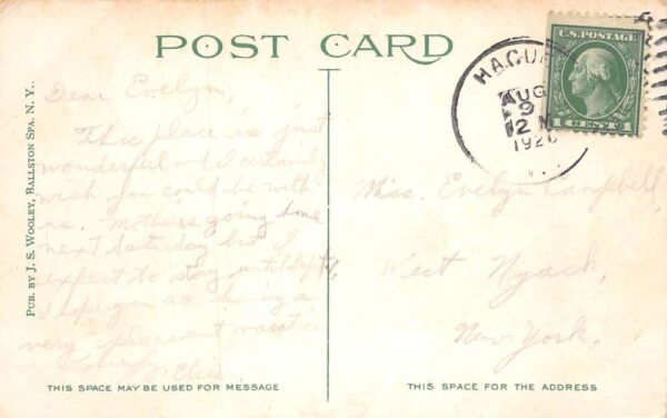 Lake George New York Camp Iroquois Dining Hall Vintage Postcard AA81804 - Image 2