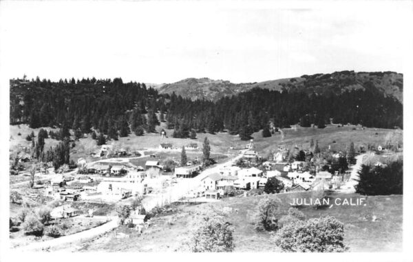 Julian California Birds Eye View Real Photo Vintage Postcard AA81820