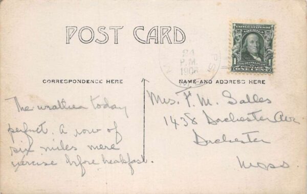Meddybemps Maine Cottage Point Real Photo Vintage Postcard AA81826 - Image 2