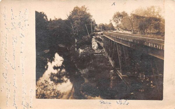 Newark New Jersey Bridge and Scenic View Real Photo Vintage Postcard AA81829