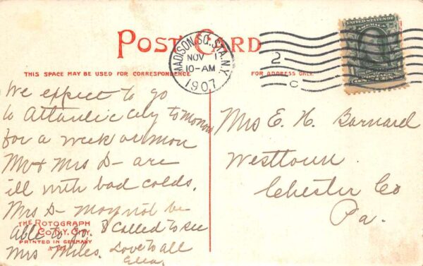 New York City Cathedral St John the Divine Construction Vintage Postcard AA81844 - Image 2