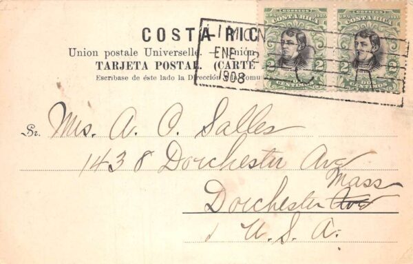 Costa Rica Northern Railway Scene Vintage Postcard AA81859 - Image 2