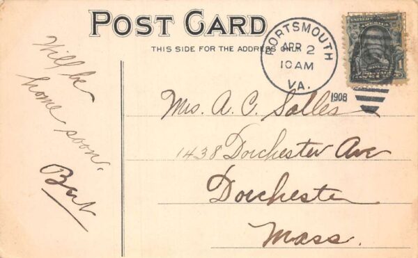 Jamestown Virginia Jamestown Expo First American and Ships Postcard AA81860 - Image 2