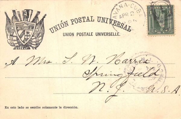 Habana Havana Cuba USS Maine Shipwreck Vintage Postcard AA81877 - Image 2