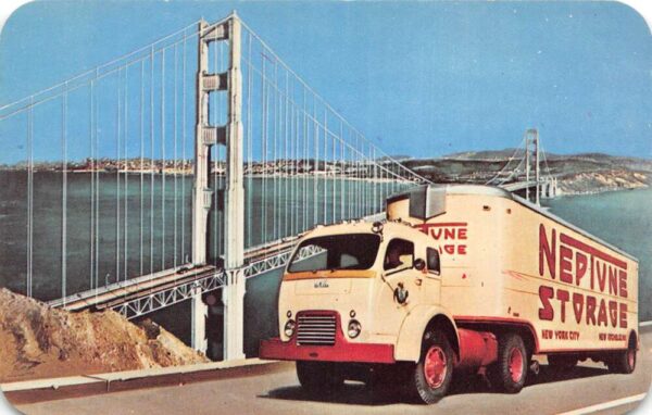 San Francisco California Golden Gate Bridge Neptune Storage Truck PC AA81896