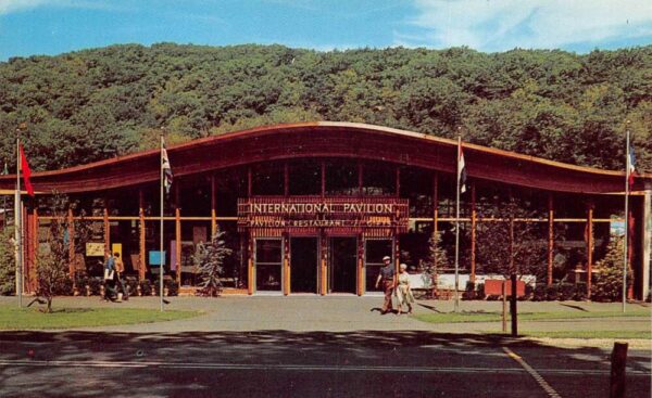Tuxedo New York Sterling Forest Gardens Pavilion Vintage Postcard AA81899