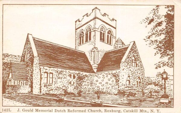 Roxburg Catskill Mts New York Gould Memorial Dutch Reformed Church PC AA81911