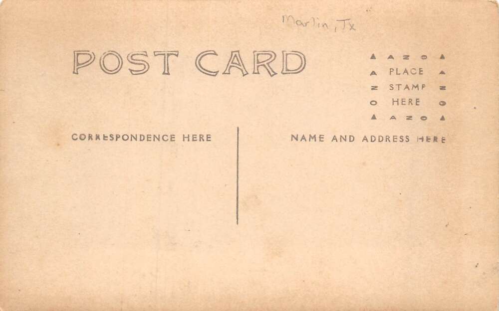 Marlin Texas Residence Home Exterior Real Photo Vintage Postcard AA81924 - Image 2