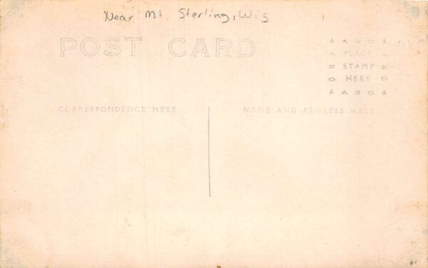 Prairie du Chien Wisconsin ? Crawford County Bank Office Real Photo PC AA81957 - Image 2