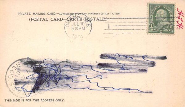 Omaha Nebraska Bird's Eye View Of Omaha, Private Mailing Card Vintage U17617 - Image 2