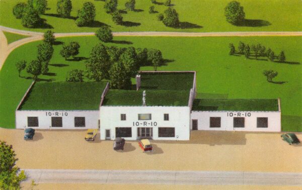 Flemington New Jersey Iorio Glass Shop, Chrome, Vintage Postcard U17655