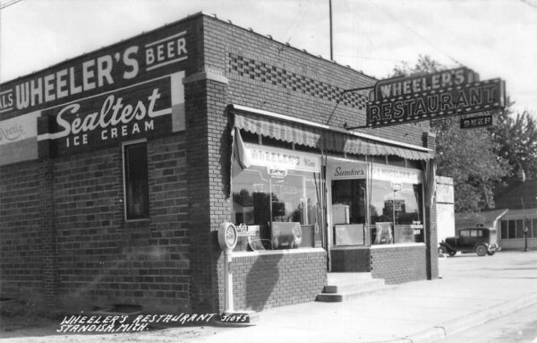 Standish Michigan Wheelers Restaurant Sealtest Ice Cream Real Photo PC AA82059