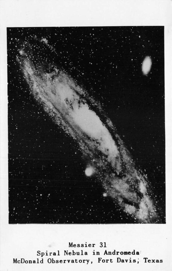 Fort Davis Texas McDonald Observatory Messier Nebula Space Real Photo PC AA82072