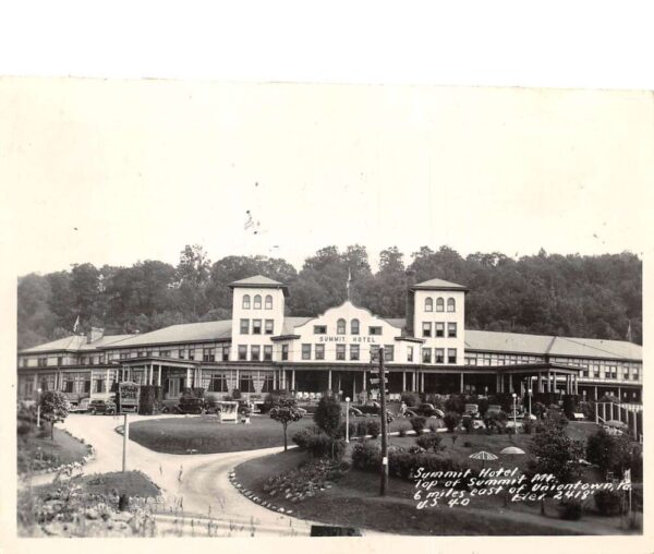 Uniontown Pennsylvania Summit Hotel Real Photo Vintage Postcard AA82087