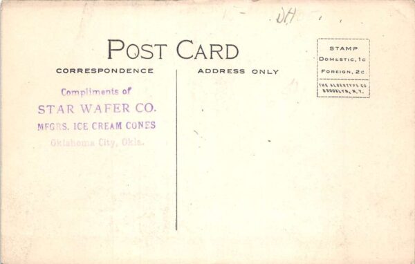 Oklahoma City Oklahoma Overholser Theatre and Street View Postcard AA82089 - Image 2