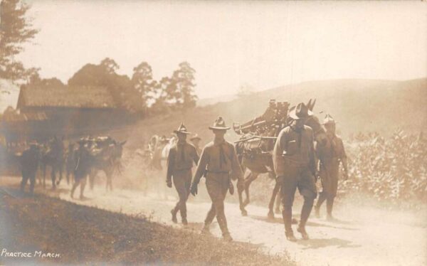 West Point New York Practice March Real Photo Vintage Postcard AA82093