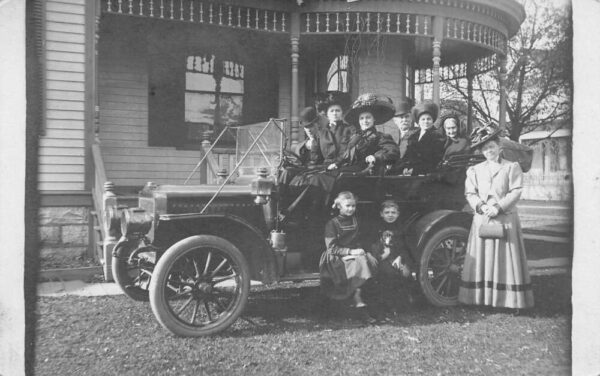 People Sitting in Automobile Car Real Photo Vintage Postcard AA82099