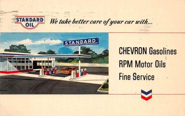 Fort Myers Florida Standard Oil Car Service Mechanic Reminder Postcard AA82109