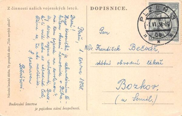 Czechoslovakia Military Air Force Airplanes Vintage Postcard AA82121 - Image 2