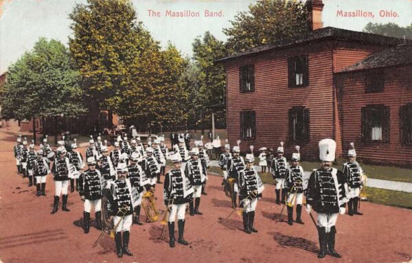Massillon Ohio The Massillon Band Musicians Vintage Postcard AA82265