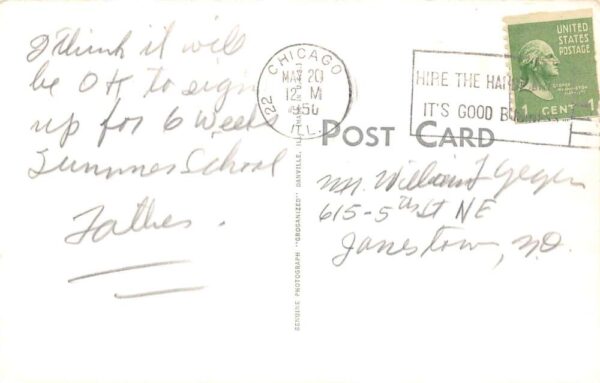 Chicago Illinois Grant Park Soldiers Field Real Photo Postcard AA82276 - Image 2