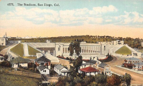 San Diego California The Stadium Vintage Postcard AA82277