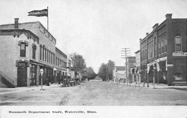 Waterville Minnesota Mammoth Dept Store Third St Vintage Postcard AA93472